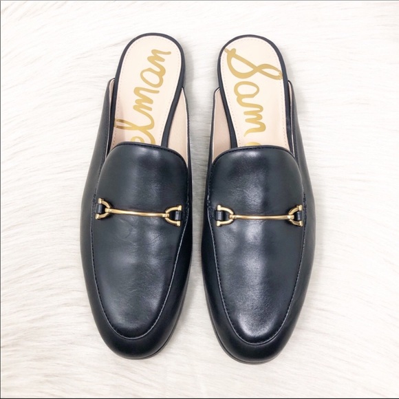 Sam Edelman Lounette Black Leather Mules Sz 6 - Picture 2 of 11